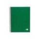 CUADERNO ESPIRAL MARCA LIDERPAPEL A4 MICRO PAPERCOAT TAPA FORRADA 140H 75 GR CUADRO5MM 5 BANDAS 4 TALADROS VERDE