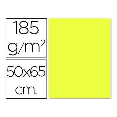 Cartulina Guarro amarillo limon 500 x 650 mm 185 g/m2