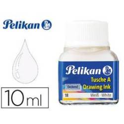 TINTA CHINA MARCA PELIKAN BLANCO BOTE DE 10 ML