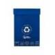 CONTENEDOR PAPELERA RECICLAJE MARCA LIDERPAPEL CARTON RECICLADO PARA PAPEL Y CARTON 450X350X650 MM 70 LITROS AZUL