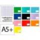 LIBRETA MARCA LIDERPAPEL SMART A5 PLUS 32H 75GR APAISADO CUADRO 4 MM CON MARGEN COLORES SURTIDOS