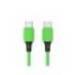 CABLE USB-C A USB-C MARCA Q-CONNECT PVC LONGITUD 2M VERDE