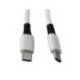 CABLE USB-C A USB-C MARCA Q-CONNECT PVC LONGITUD 3M BLANCO