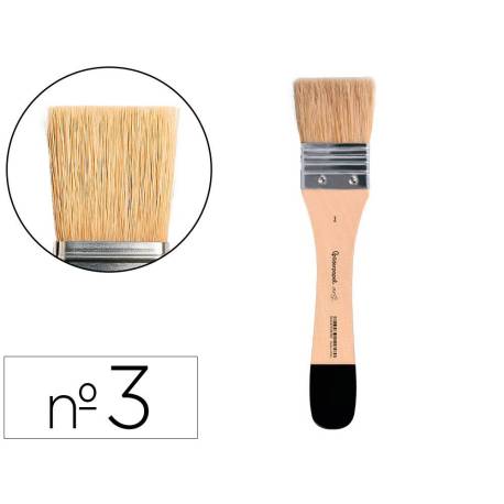 BROCHA PALETINA PLANA MARCA LIDERPAPEL ANCHO 41 MM DE PELO DE CERDA CERTIFICADO FSC