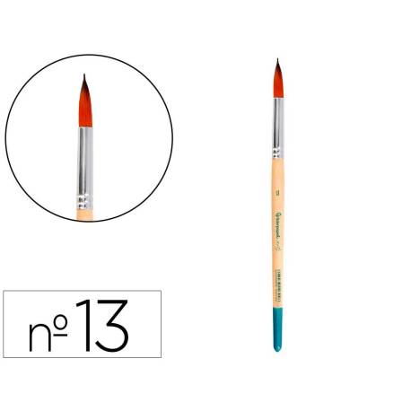 PINCEL PARA PINTURA ACRILICA Y ACUARELA MARCA LIDERPAPEL N 13 PUNTA REDONDA DE PELO SINTETICO CERTIFICADO FSC