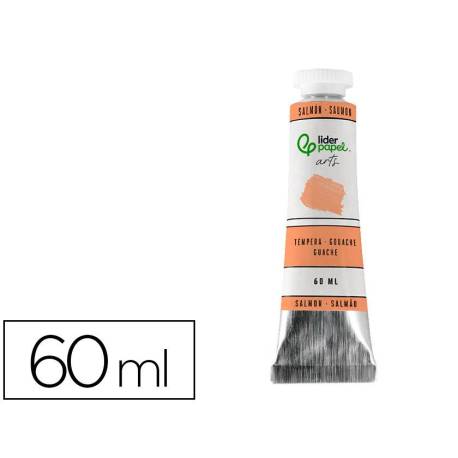 PINTURA GOUACHE/TEMPERA LIDERPAPEL TUBO DE ALUMINIO DE 60 ML COLOR SALMON