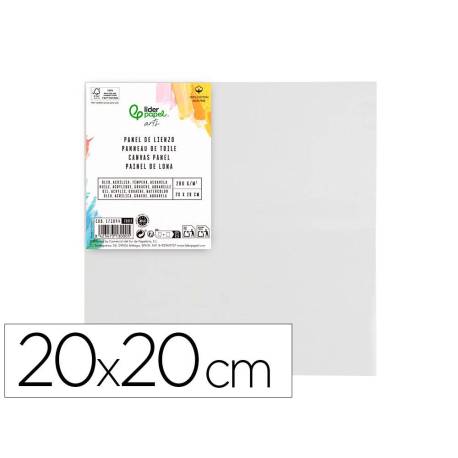 PANEL DE LIENZO MARCA LIDERPAPEL 20X20 CM GRAMAJE 280G/M2 CERTIFICADO FSC