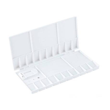 PALETA PLASTICO LIDERPAPEL PARA PINTURA PLEGABLE CON TAPA Y AGUJERO PARA EL PULGAR 20X10X1,8 CM