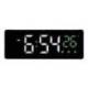 RELOJ MARCA Q-CONNECT SOBREMESA DIGITAL CON TEMPERATURA 3 ALARMAS CONTROL DE VOZ 160X60X25MM