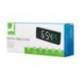 RELOJ MARCA Q-CONNECT SOBREMESA DIGITAL CON TEMPERATURA 3 ALARMAS CONTROL DE VOZ 160X60X25MM