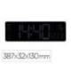 RELOJ MARCA Q-CONNECT DE PARED Y SOBREMESA DIGITAL CON TEMPERATURA Y MANDO A DISTANCIA 387X32X130 MM