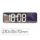 RELOJ MARCA Q-CONNECT DE PARED Y SOBREMESA DIGITAL CON TEMPERATURA 230X35X70 MM