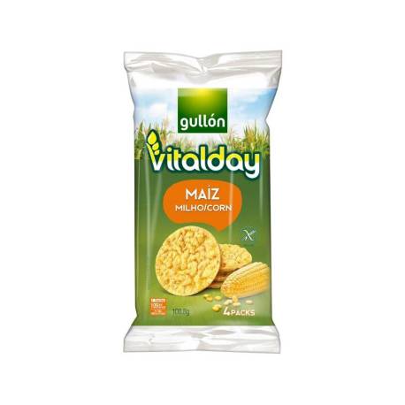 TORTITAS DE MAIZ MARCA GULLON VITALDAY 108 GR PAQUETE DE 4 UNIDADES DE 27,5 GR