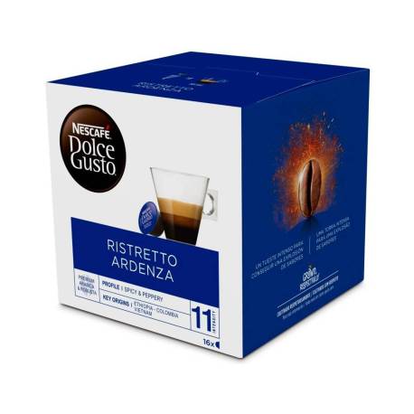 CAFE MARCA DOLCE GUSTO RISTRETTO ARDENZA INTESIDAD 11 CAJA DE 16 CAPSULAS