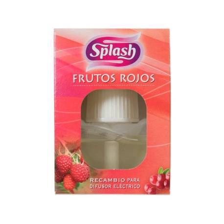 AMBIENTADOR ELECTRICO MARCA SPLASH FRUTOS ROJOS RECAMBIO 25 ML