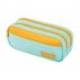 ESTUCHE PORTATODO LIDERPAPEL DUO 3 CREMALLERAS CON BOLSILLOFRONTAL COLOR AZUL CLARO 220X90X70 MM