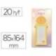 BLOC NOTAS ADHESIVAS MARCA IMAGINOVO LETTER CON MENSAJE TRASERO LEON 20 HOJAS 85X164 MM
