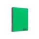 CUADERNO ESPIRAL MARCA LIDERPAPEL A6 MICRO WONDER TAPA PLASTICO 120H 90GR CUADRO 5MM 4 BANDAS COLOR VERDE OSCURO