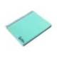 CUADERNO ESPIRAL LIDERPAPEL A7 MICRO WONDER TAPA PLASTICO 100H 90 GR CUADRO 5MM 4 BANDAS COLOR VERDE