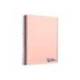 CUADERNO ESPIRAL LIDERPAPEL A7 MICRO WONDER TAPA PLASTICO 100H 90 GR CUADRO 5MM 4 BANDAS ROSA