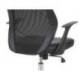 SILLA MARCA Q-CONNECT DIRECCION BERGAMO MALLA/SIMILPIEL ALT MAX 1210MM ANCH 520MM PROF 480MM RUEDAS PREMIUM NEGRO