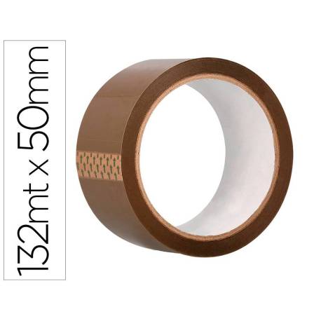 CINTA ADHESIVA MARCA Q-CONNECT POLIPROPILENO HAVANA 132 MT X 50 MM PARA EMBALAJE