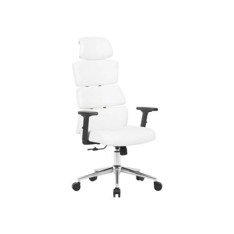 SILLA MARCA Q-CONNECT DIRECCION AUREA SIMILPIEL ALT MAX 1400 MM ANC 520 MM PROF 510 MM RUEDAS PREMIUM BLANCO