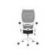 SILLA MARCA Q-CONNECT OFICINA CATANIA MALLA ALT MAX 1230 MM ANC 510 MM PROF 490 MM RUEDAS PREMIUM COLOR NEGRO BLANCO