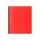 CARPETA LIDERPAPEL 4 ANILLAS REDONDAS 25 MM POLIPROPILENO DIN A4 ULTRA COMPACTA CON LOMO EXTENSIBLE 4 CM ROJO