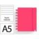 CUADERNO INGENIOX FOAM A5 80H RAYADO HORIZONTAL COLOR ROJO