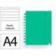 CUADERNO INGENIOX FOAM A4 80H RAYADO HORIZONTAL COLOR VERDE