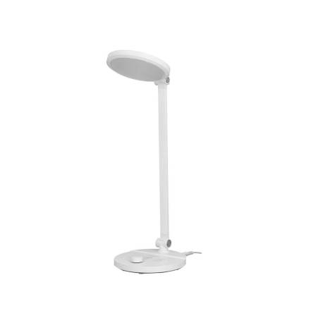 LAMPARA DE OFICINA Q-CONNECT SOBREMESA PROFESIONAL ABS 80 LEDS 7 W CON INTERRUPTOR BLANCO