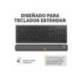 REPOSAMUÑECAS MARCA FELLOWES PARA TECLADO BREYTA NEGRO 480X70X25 MM