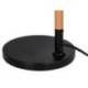 LAMPARA DE ESCRITORIO MARCA Q-CONNECT DENEB METALICA CON DETALLES DE MADERA INTERRUPTOR2 ARTICULACIONES COLOR NEGRO