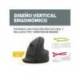 RATON MARCA FELLOWES ERGONOMICO VERTICAL BREYTA MEDIANO DIESTROS OPTICO 1600 DPI COLOR NEGRO