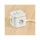 REGLETA MARCA FELLOWES CUBO MULTIENCHUFES 3 TOMAS CORRIENTE + 2XUSB C + A USB A COLOR BLANCO