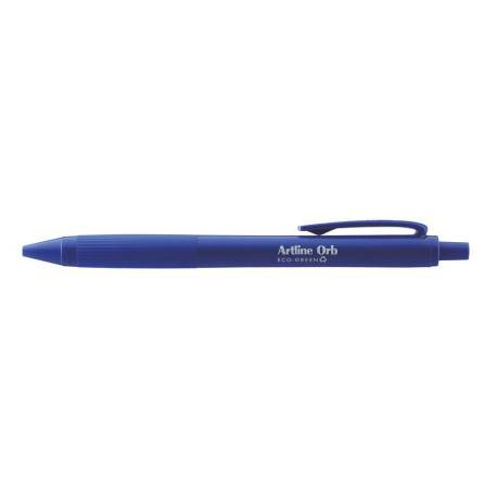 BOLIGRAFO ARTLINE ORB ECO GREEN RETRACTIL 1 MM AZUL