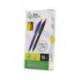 BOLIGRAFO LIDERPAPEL PUNTA 1 MM RETRACTIL CON CLIP ACABADO SOFT TOUCH TINTA COLOR AZUL CUERPO AMARILLO