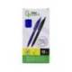 BOLIGRAFO LIDERPAPEL PUNTA 1 MM RETRACTIL CON CLIP ACABADO SOFT TOUCH TINTA COLOR AZUL CUERPO AZUL