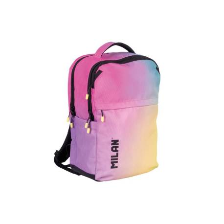 MOCHILA MARCA MILAN COLECCION SUNSET 5 CREMALLERAS 25 L NEGRO 454X280X200 MM