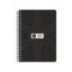 AGENDA ESCOLAR MARCA ANTARTIK 26-27 ESPIRAL PACK AND GO DIA PAGINA A5+ BILINGUE 80G PAPEL FSC NEGRO