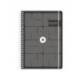 AGENDA ESCOLAR MARCA ANTARTIK 26-27 ESPIRAL ESSENTIALS DIA PAGINA A5+ BILINGUE 80G PAPEL FSC NEGRO