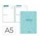 AGENDA ESCOLAR MARCA LIDERPAPEL 26-27 ESPIRAL CLASSIC 2 DIAS PAGINA A5 BILINGUE 70G PAPEL FSC AZUL TURQUESA
