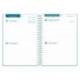 AGENDA ESCOLAR MARCA LIDERPAPEL 26-27 ESPIRAL CLASSIC 2 DIAS PAGINA A5 BILINGUE 70G PAPEL FSC AZUL TURQUESA