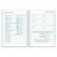 AGENDA ESCOLAR MARCA LIDERPAPEL 26-27 ESPIRAL CLASSIC 2 DIAS PAGINA A5 BILINGUE 70G PAPEL FSC AZUL TURQUESA