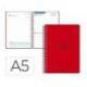 AGENDA ESCOLAR MARCA LIDERPAPEL 26-27 ESPIRAL BASIC DIA PAGINA A5 BILINGUE 70G PAPEL FSC ROJO
