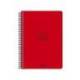 AGENDA ESCOLAR MARCA LIDERPAPEL 26-27 ESPIRAL BASIC DIA PAGINA A5 BILINGUE 70G PAPEL FSC ROJO