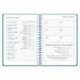 AGENDA ESCOLAR MARCA LIDERPAPEL 26-27 ESPIRAL BASIC SEMANA VISTA A5 BILINGUE 70G PAPEL FSC AZUL MARINO