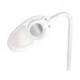 LAMPARA DE OFICINA MARCA Q-CONNECT SOBREMESA PROFESIONAL ABS 18 LEDS 5W INTERRUPTOR SENSOR 3 NIVELES CON LUPA COLOR BLANCO