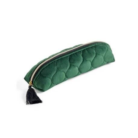 BOLSO PORTATODO MARCA MIQUELRIUS HIGHLAND DAYS TERCIOPELO VERDE 215X60X58 MM